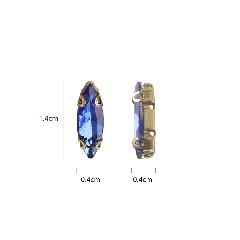 20Pcs 4x15mm Horse eye Crystal – обзор и цена Sew On Rhinestone