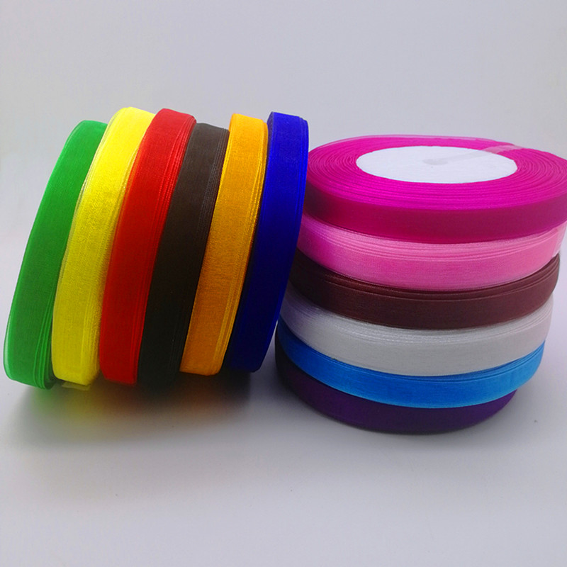 Hot 10mm 50Yards Spool Satin E – обзор и цена Organza Ribbon Spool