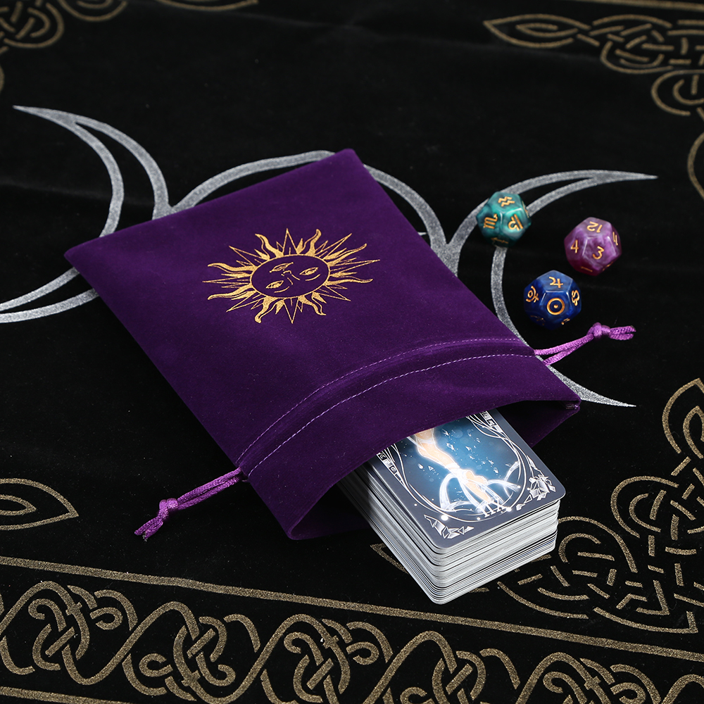 5Pcs Tarot Storage Velvet Bag  – обзор и цена Craft Embellishment Storage