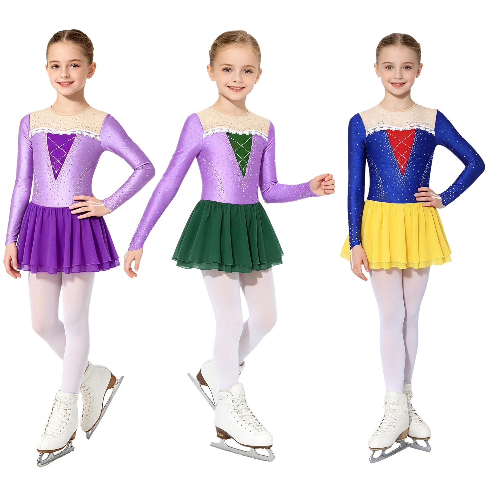 6-16Y Girls Princess Dance Dre – обзор и цена Rhinestone Banding Trim