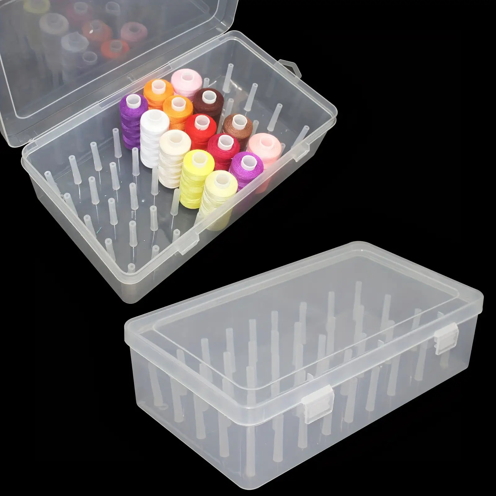 Clear Plastic Sewing Thread St – обзор и цена Craft Embellishment Storage