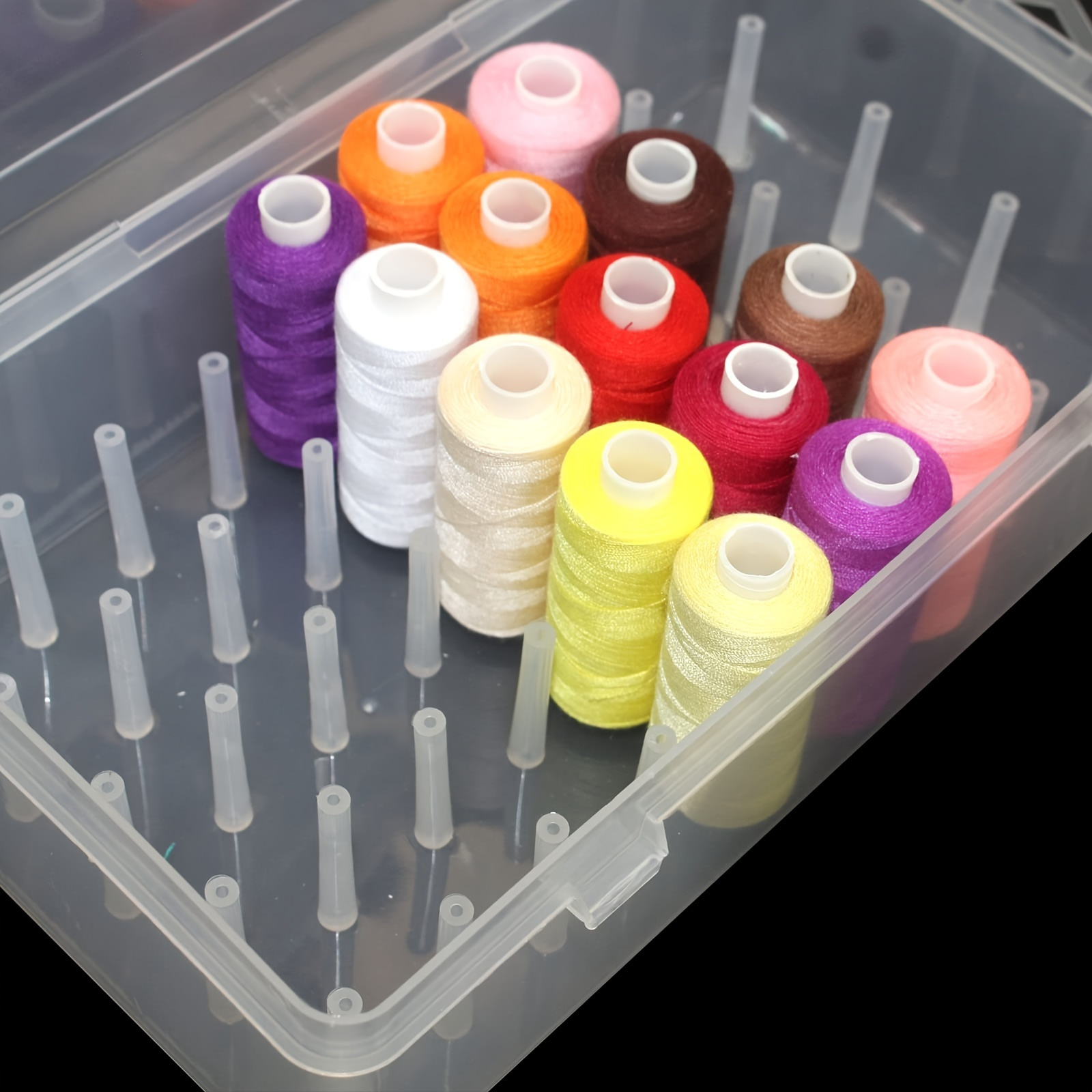 Clear Plastic Sewing Thread St – обзор и цена Craft Embellishment Storage