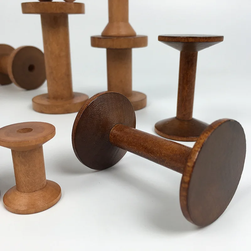Vintage Wooden Spools DIY Reel – обзор и цена Organza Ribbon Spool