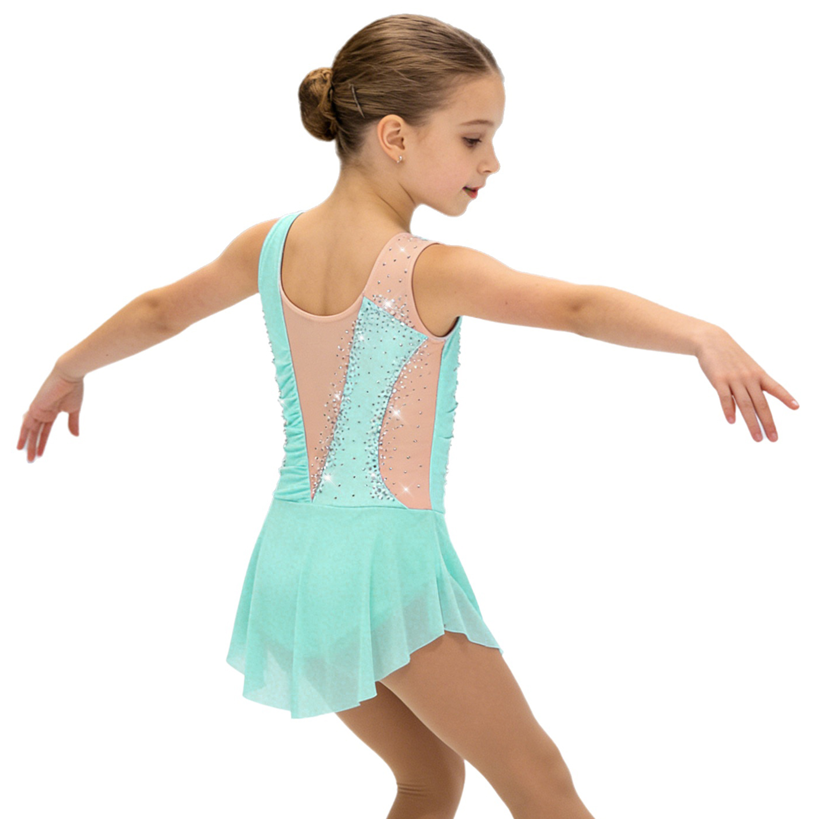 Kids Girls Figure Ice Skating  – обзор и цена Rhinestone Banding Trim