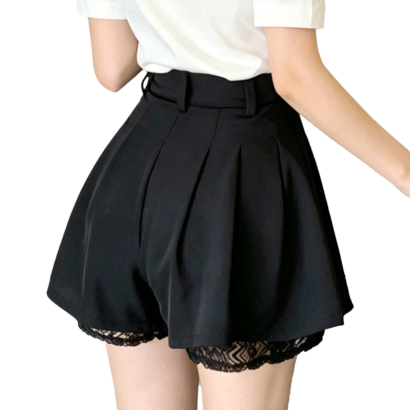 Women Casual High Waist Tailor – обзор и цена Elastic Lace Trim