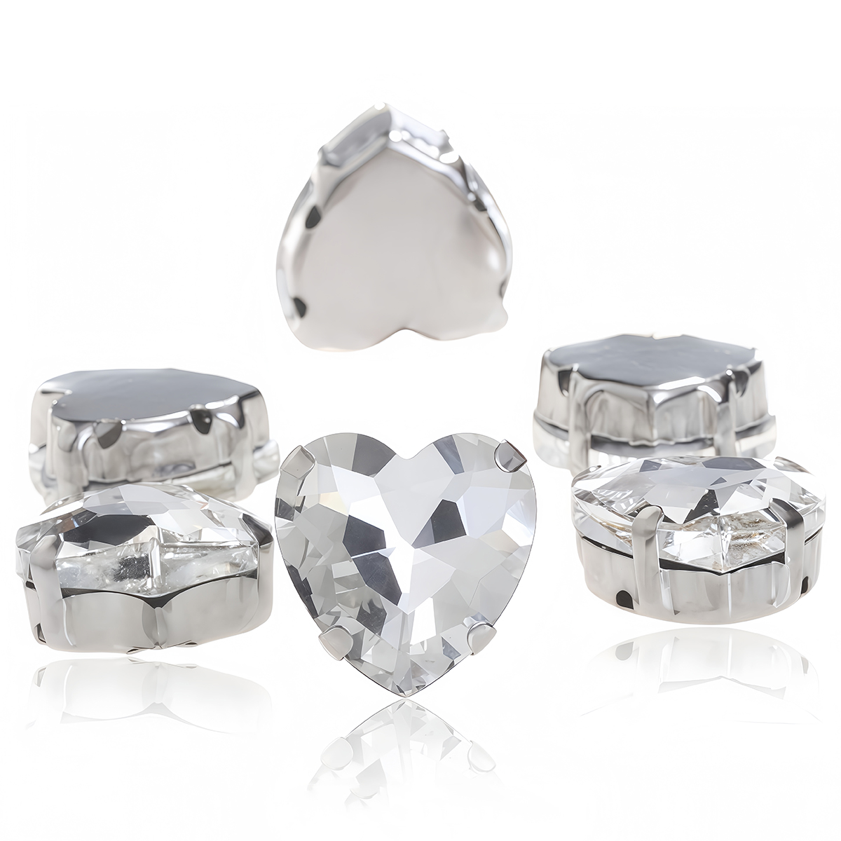 Heart Shape Glass Rhinestones  – обзор и цена Sew On Rhinestone