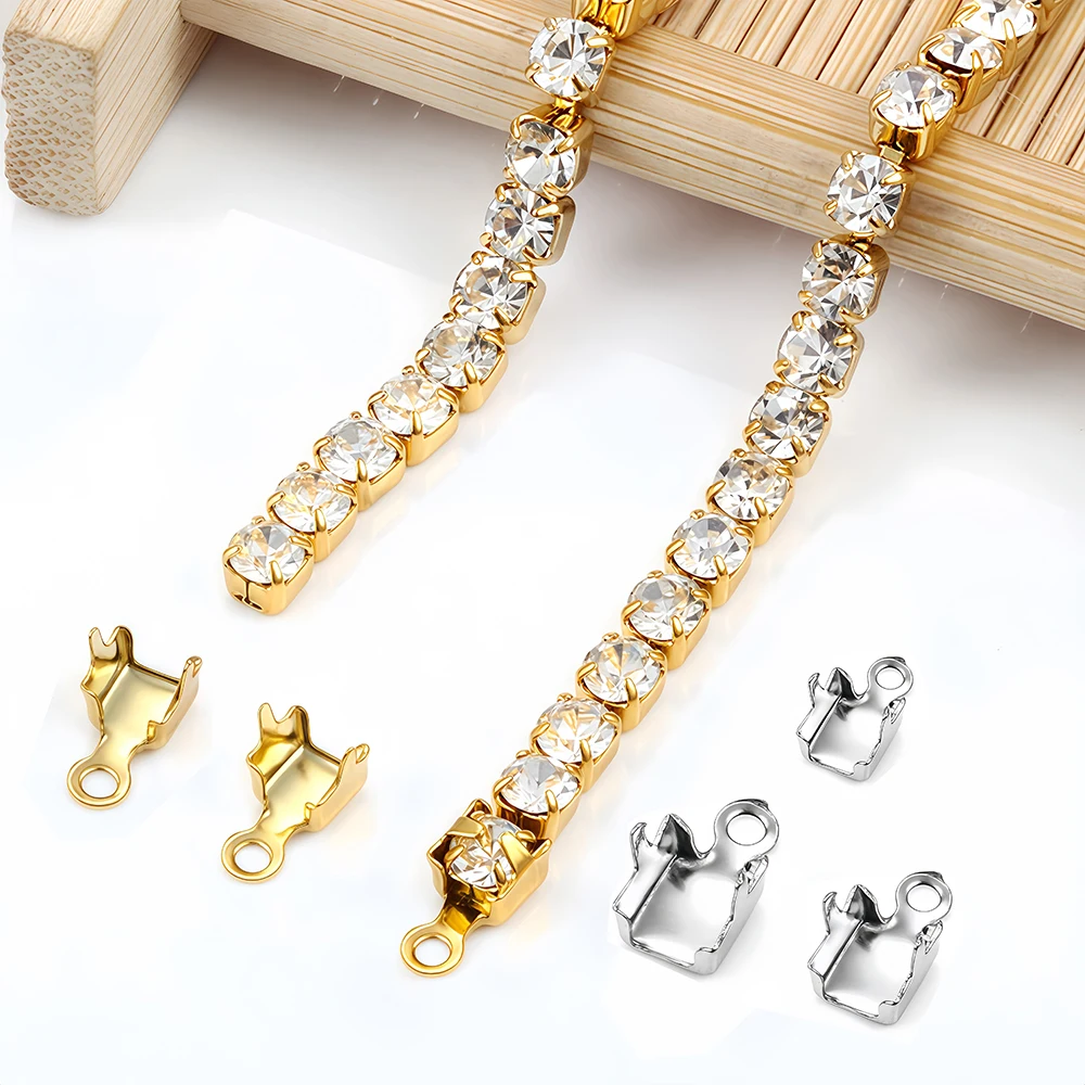 10/20Pcs Stainless Steel Gold  – обзор и цена Beaded Trim Fringe