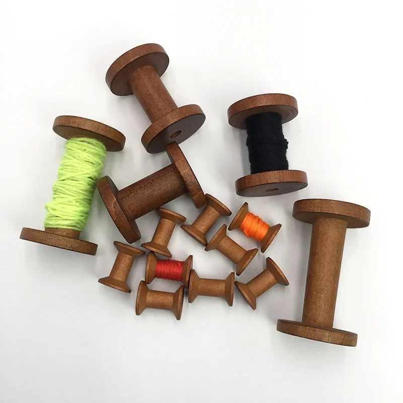 1Pc Vintage Wooden Spools DIY  – обзор и цена Organza Ribbon Spool