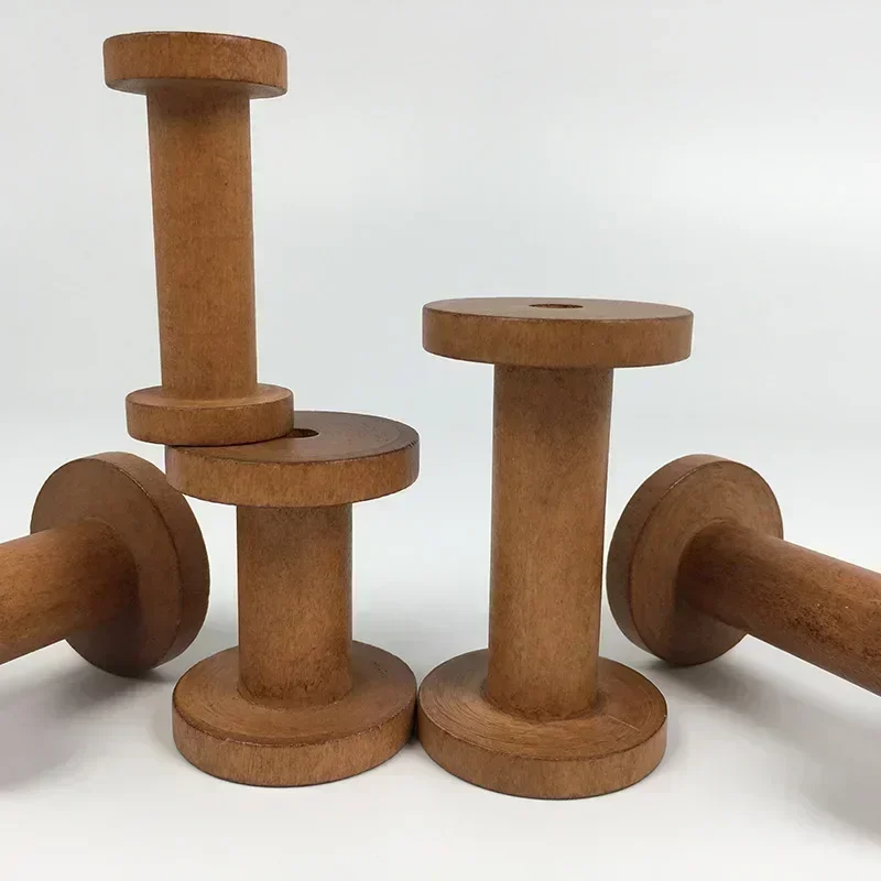 1Pc Vintage Wooden Spools DIY  – обзор и цена Organza Ribbon Spool