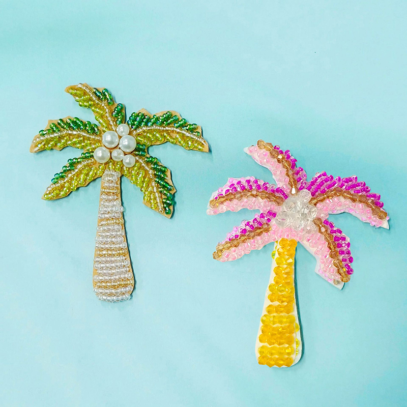 1Pc 3D Coconut Tree Beaded Pat – обзор и цена Craft Embellishment