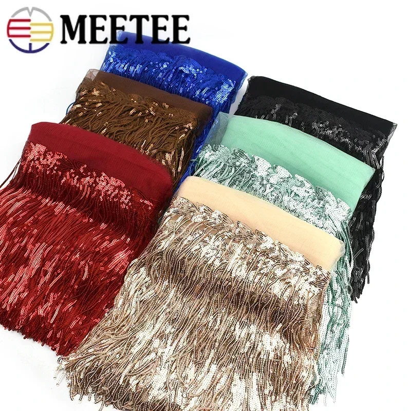 2/5/10Yards Sequin Embroidery  – обзор и цена Beaded Trim Fringe