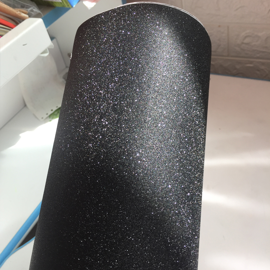 50CM*300CM black Glitter Diamo – обзор и цена Glitter Vinyl Roll