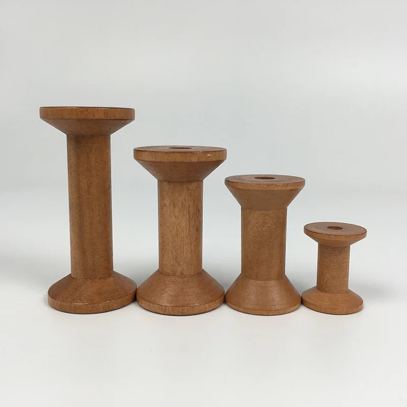 1Pc Vintage Wooden Spools DIY  – обзор и цена Organza Ribbon Spool