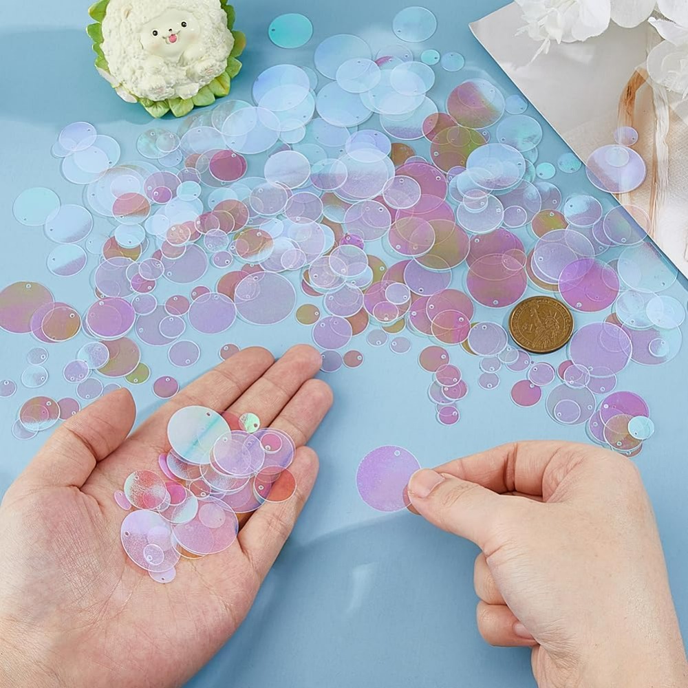 1800Pcs 6 Sizes Loose Sequin F – обзор и цена Embroidery Craft