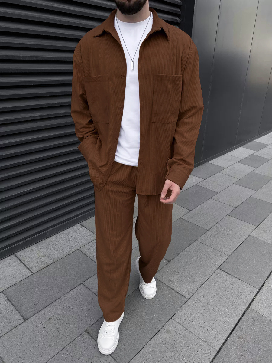 Men's corduroy two-piece outfi – обзор и цена Embellish Knit