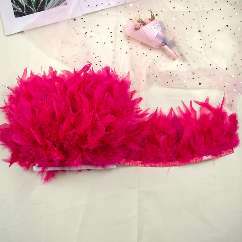 1M Natural Turkey Feathers Tri – обзор и цена Feather Trim Marabou