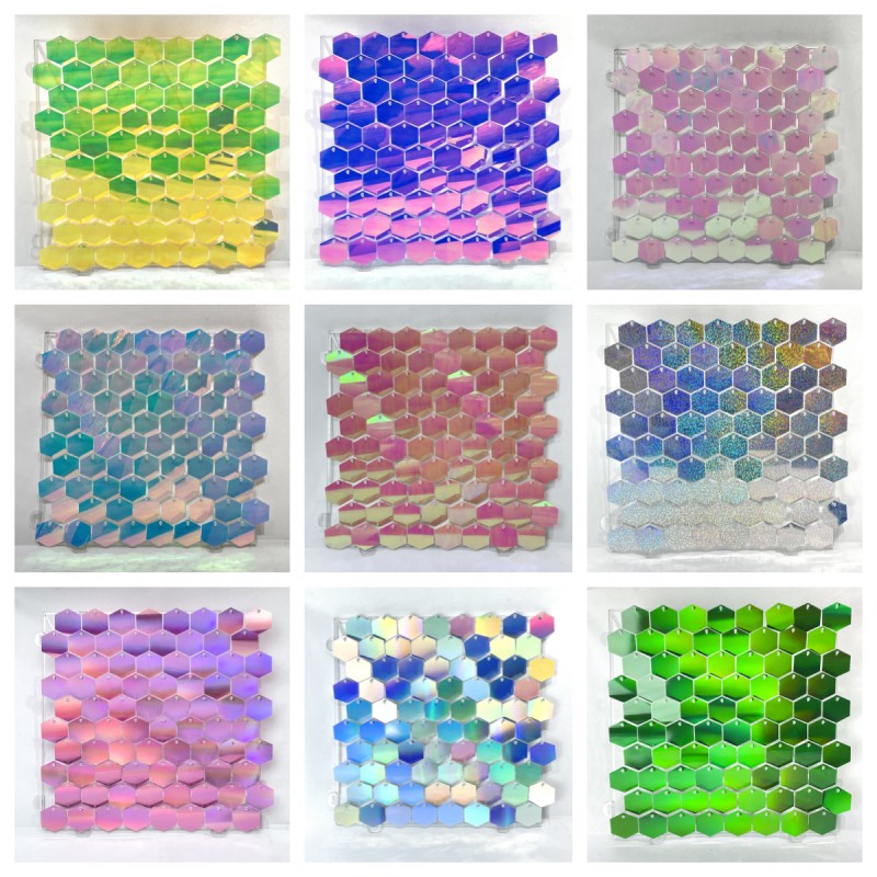 1pc Hexagon Sequin Backdrop Pa – обзор и цена Sequin Fabric Panel