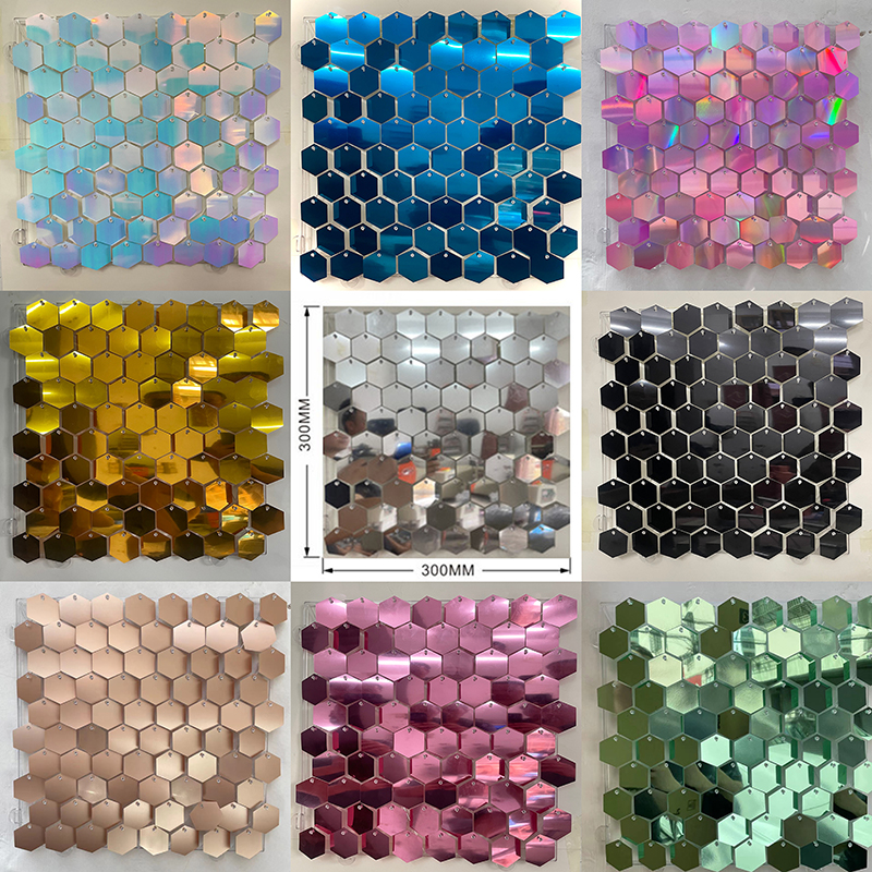 1pc Hexagon Sequin Backdrop Pa – обзор и цена Sequin Fabric Panel