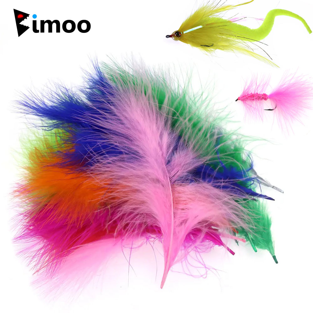 Bimoo 50pcs/Pack Colored Long  – обзор и цена Feather Trim Marabou