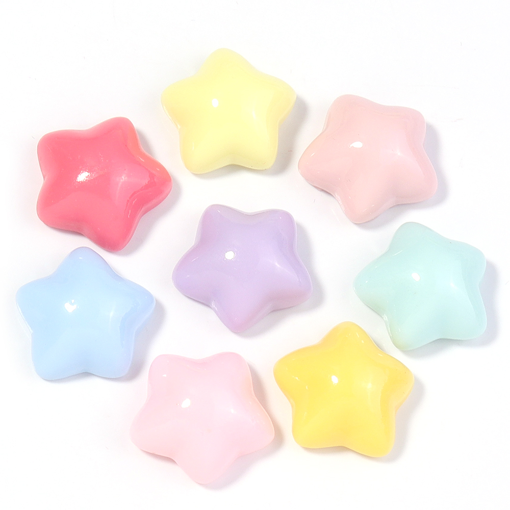 50pcs/lot 16mm Colorful Star R – обзор и цена Embellishment Crafts