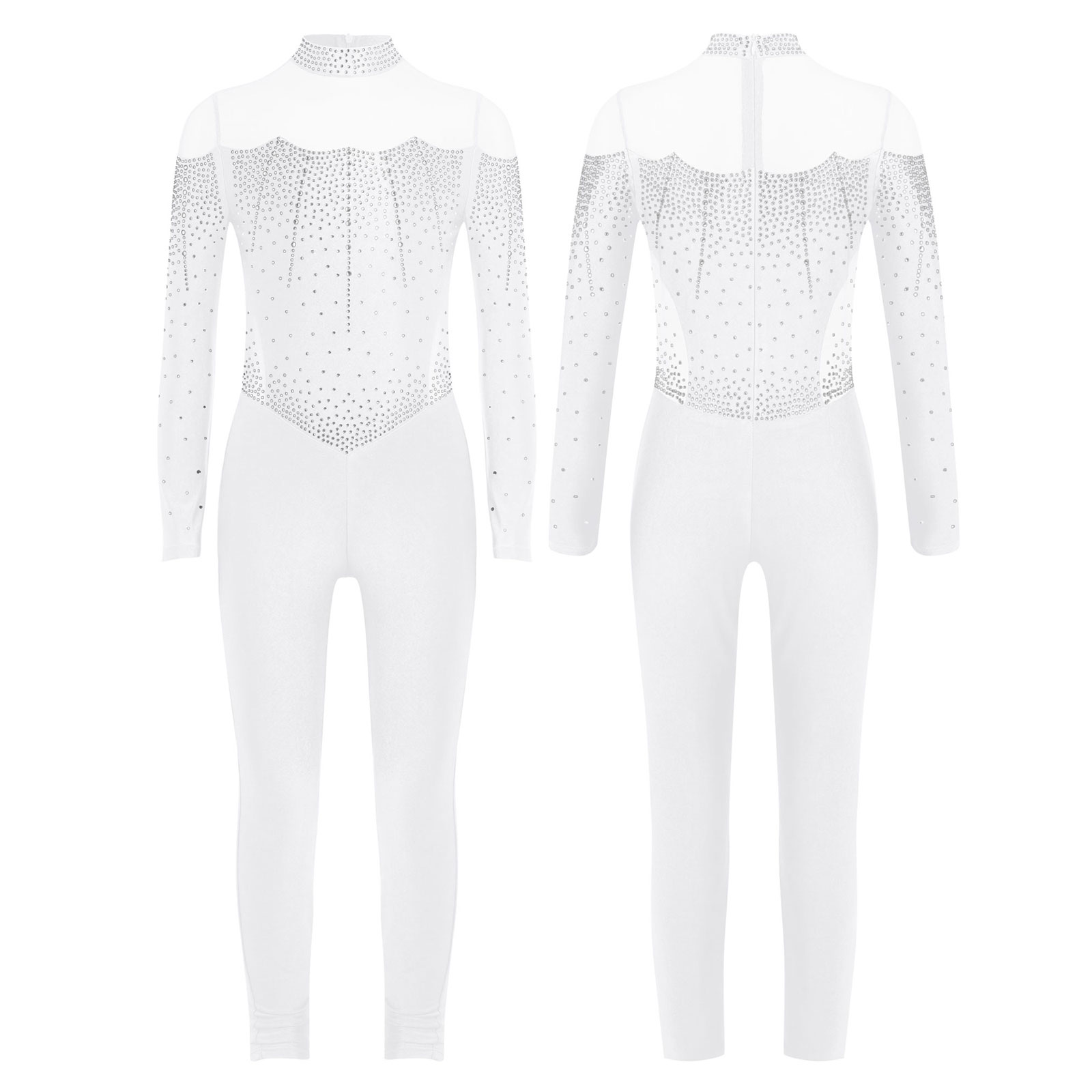 6-16Y Girls Figure Skating Dan – обзор и цена Rhinestone Banding Trim