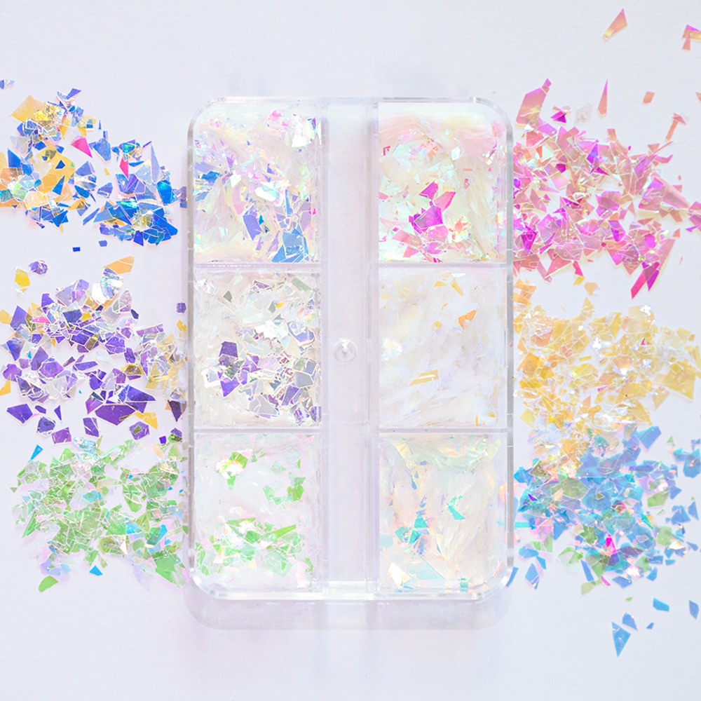 6Grids Shiny Iridescent Mermai – обзор и цена Glitter Vinyl Roll