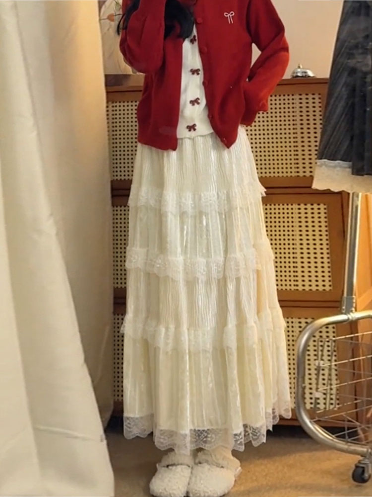 Elegant High Waist  Skirt in S – обзор и цена Elastic Lace Trim
