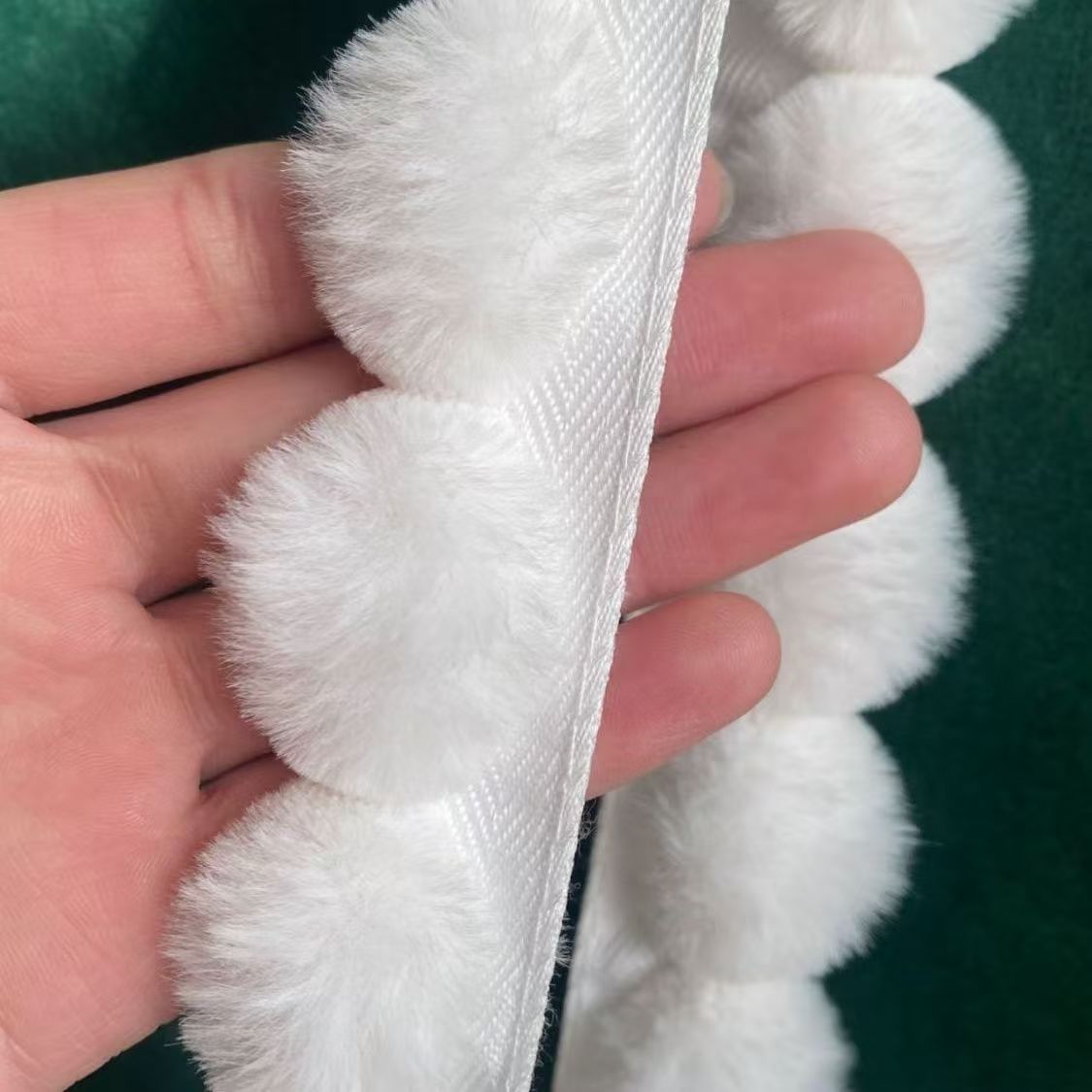 3cm Faux Rabbit Fur Pom Pom Ba – обзор и цена Fringe Ribbon Sewing
