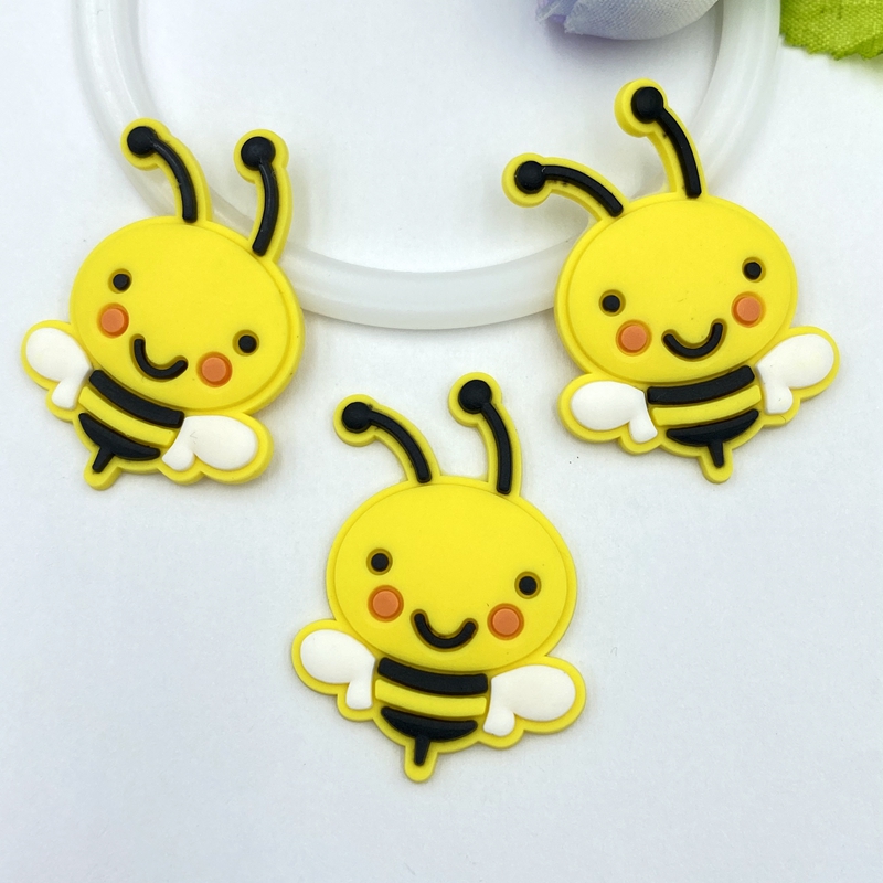 10/20/30pcs cute PVC bee flexi – обзор и цена Embellishment Glue Craft