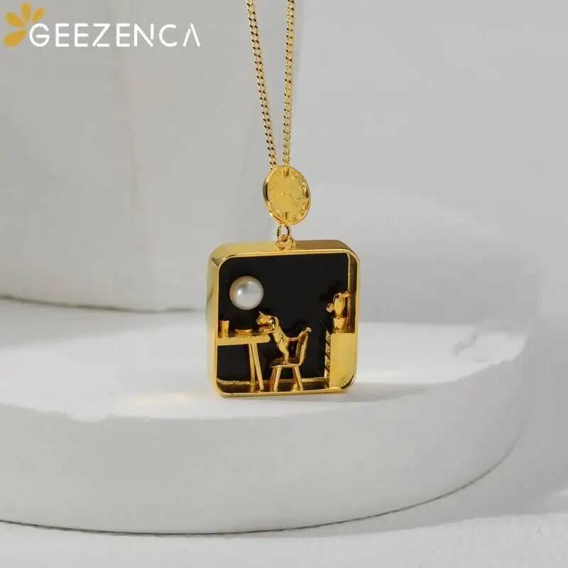 GEEZENCA 925 Sterling Silver G – обзор и цена Pearl Trim Chain