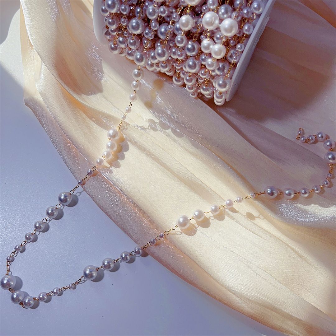 3-8mm Pearl Copper Chain, Anci – обзор и цена Beaded Trim Fringe