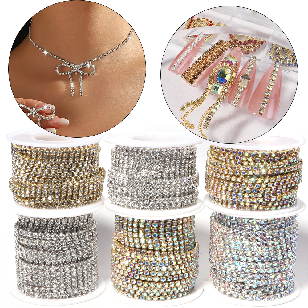10Yards Glitter Rhinestone Cla – обзор и цена Sew On Rhinestone