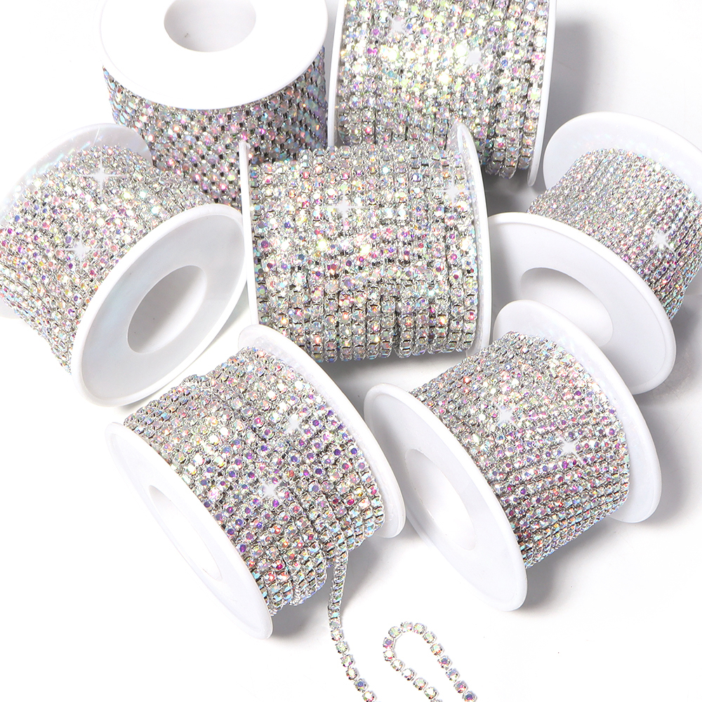 10Yards Glitter Rhinestone Cla – обзор и цена Sew On Rhinestone