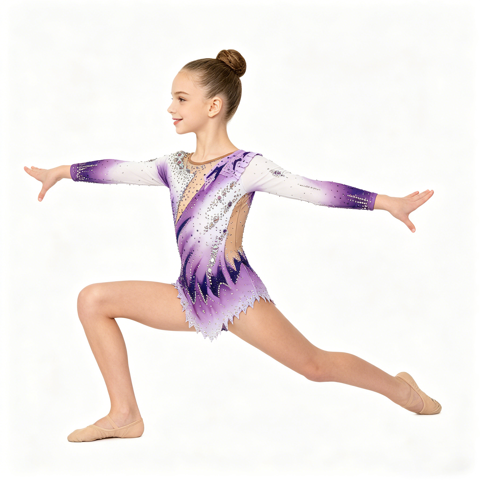 Girls Purple Ombre Luxury Rhyt – обзор и цена Rhinestone Banding Trim