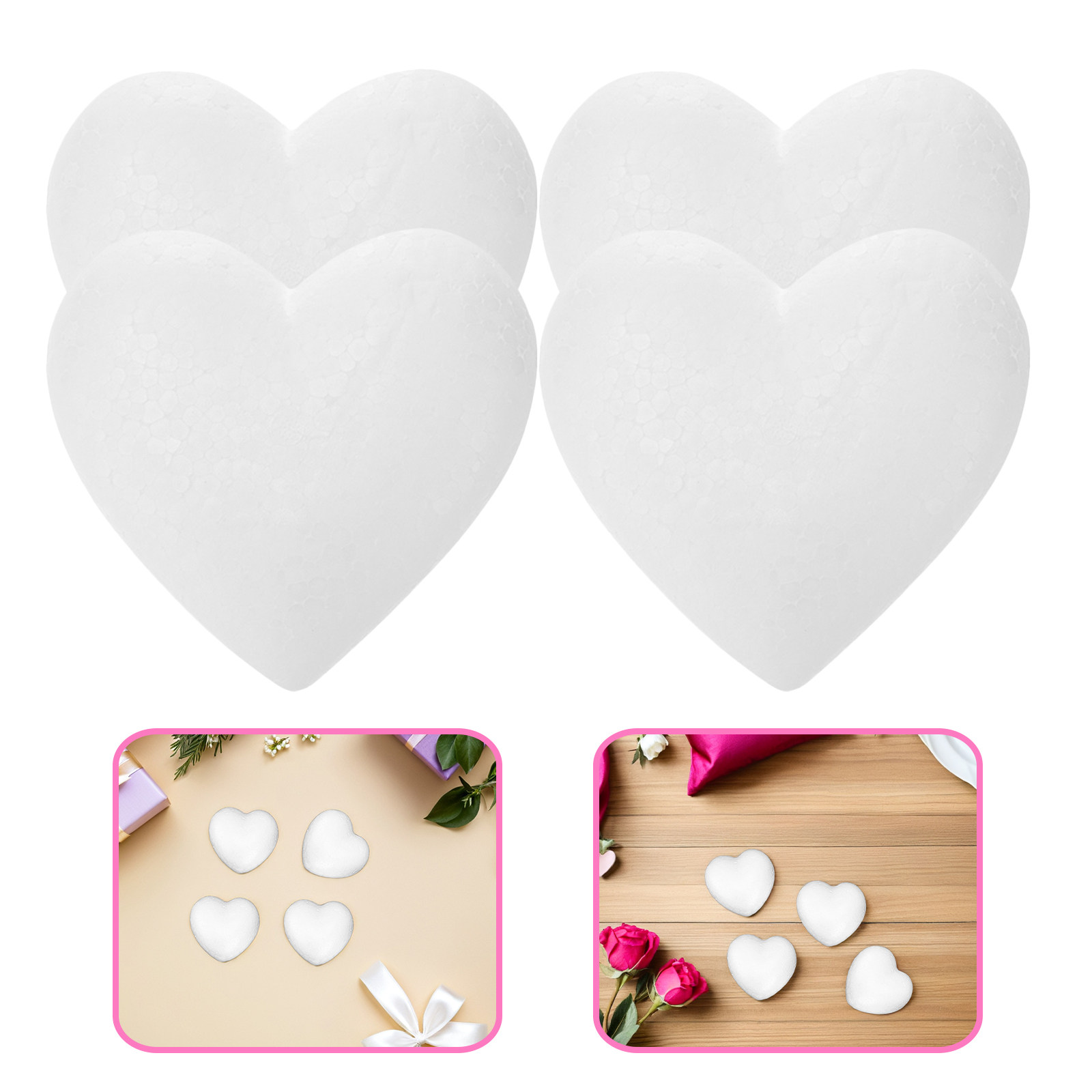 20Pcs Blank Heart Foam Balls L – обзор и цена Embellish Craft