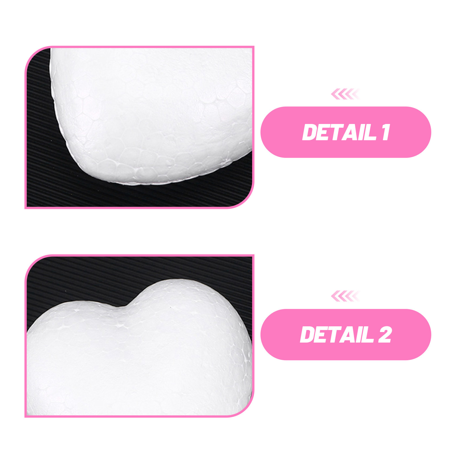20Pcs Blank Heart Foam Balls L – обзор и цена Embellish Craft
