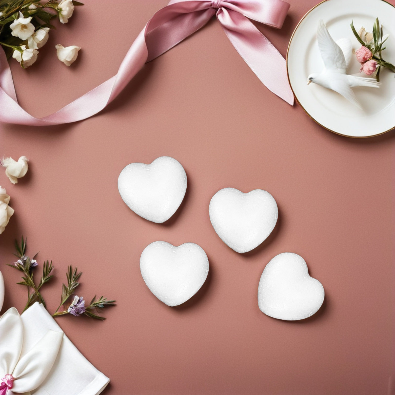 20Pcs Blank Heart Foam Balls L – обзор и цена Embellish Craft