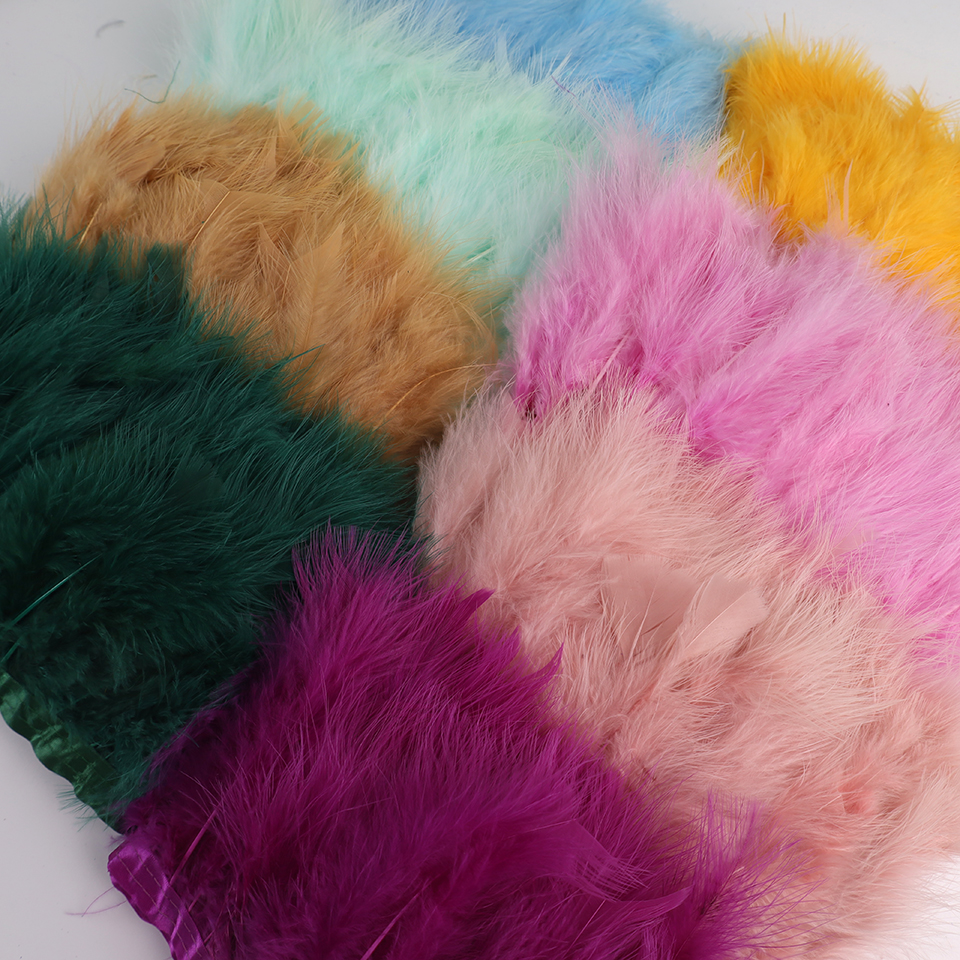 10 Meters Natural Turkey Marab – обзор и цена Feather Trim Marabou