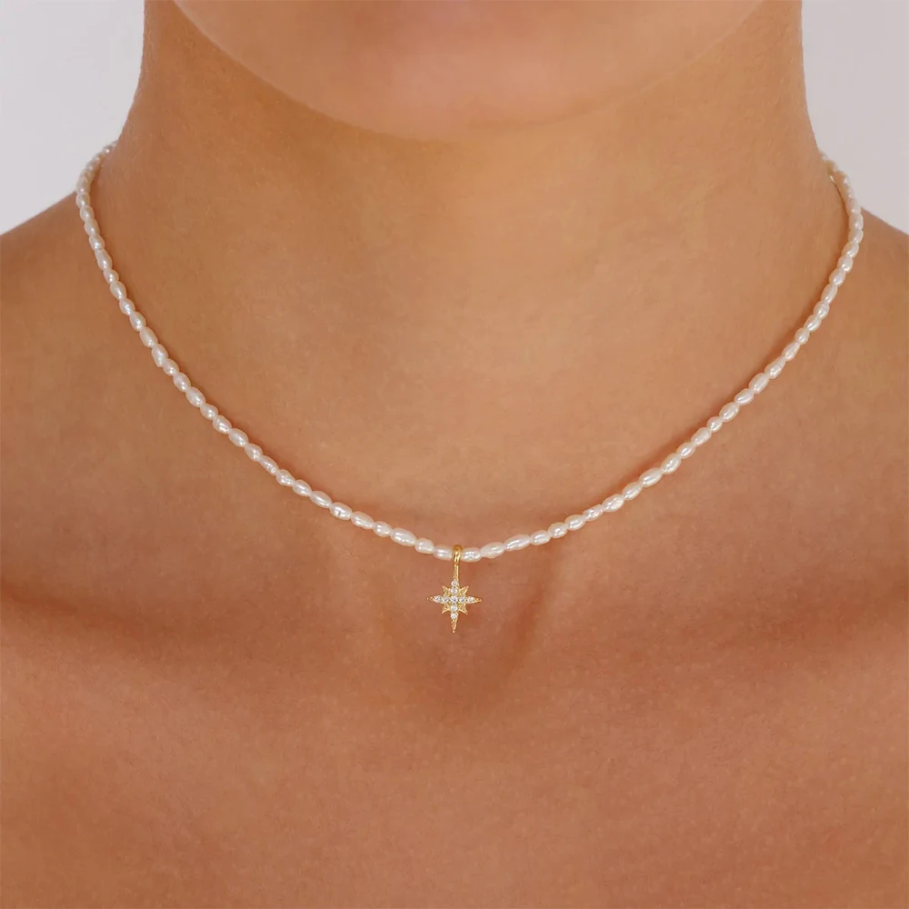 BOAKO Pearl Necklace Silver 92 – обзор и цена Pearl Trim Chain
