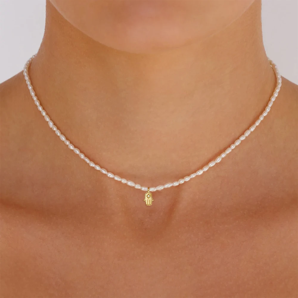 BOAKO Pearl Necklace Silver 92 – обзор и цена Pearl Trim Chain