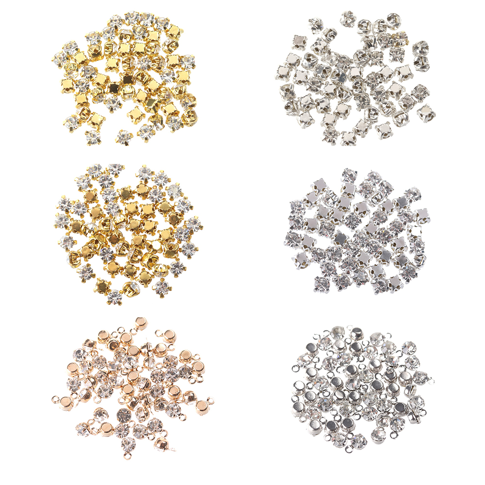 50Pcs Mini Rhinestone Buttons  – обзор и цена Sew On Rhinestone