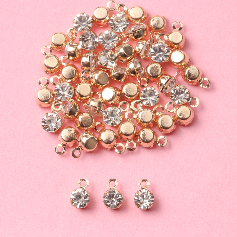 50Pcs Mini Rhinestone Buttons  – обзор и цена Sew On Rhinestone