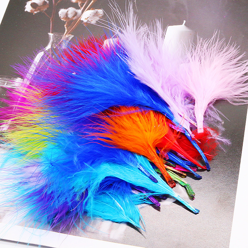 8-12cm Colored Plumas Natural  – обзор и цена Feather Trim Marabou