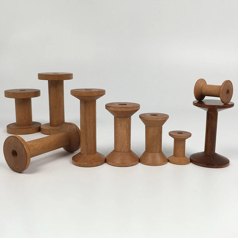 Vintage Wooden Spools DIY Reel – обзор и цена Organza Ribbon Spool