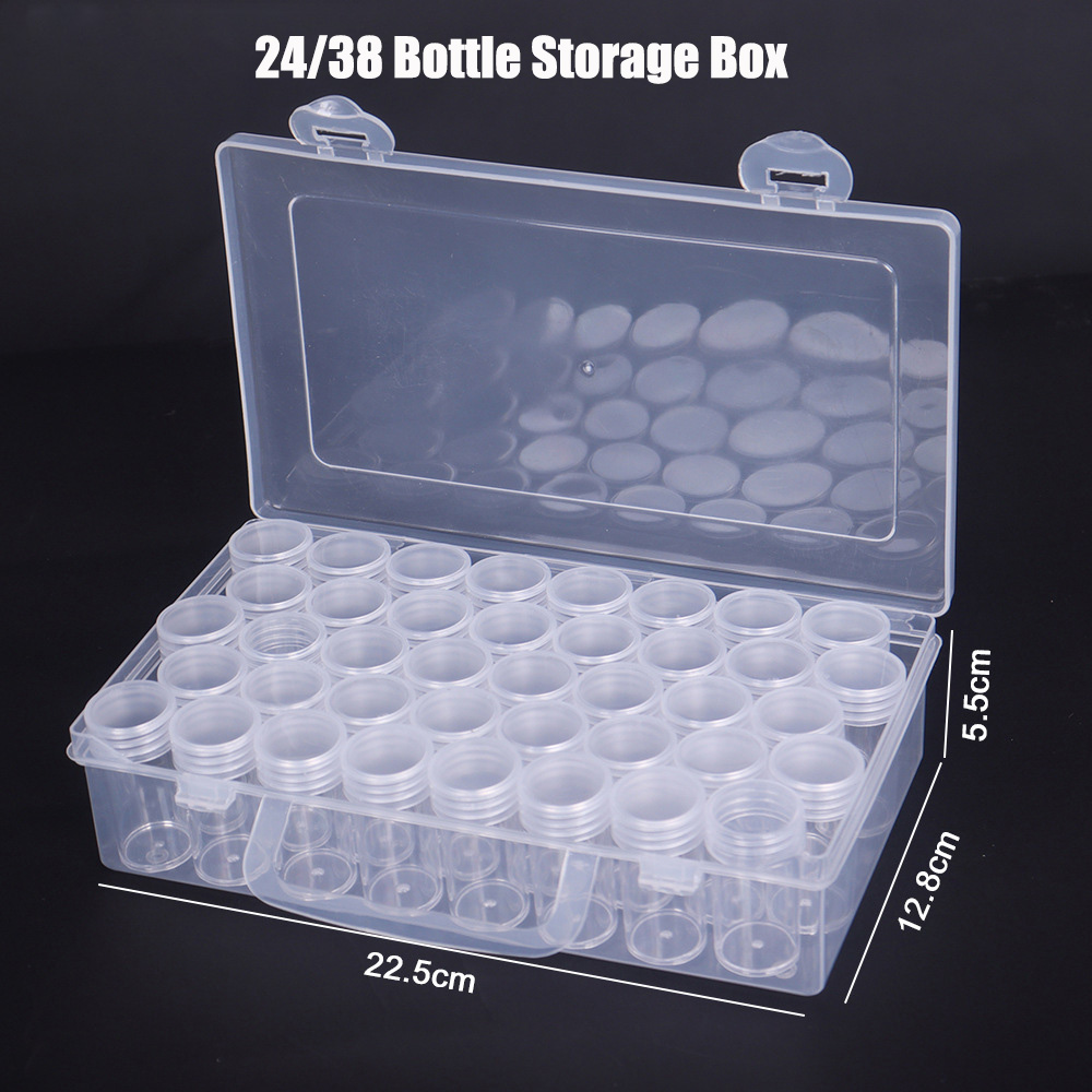 Bottles Box Storage Transparen – обзор и цена Craft Embellishment Storage