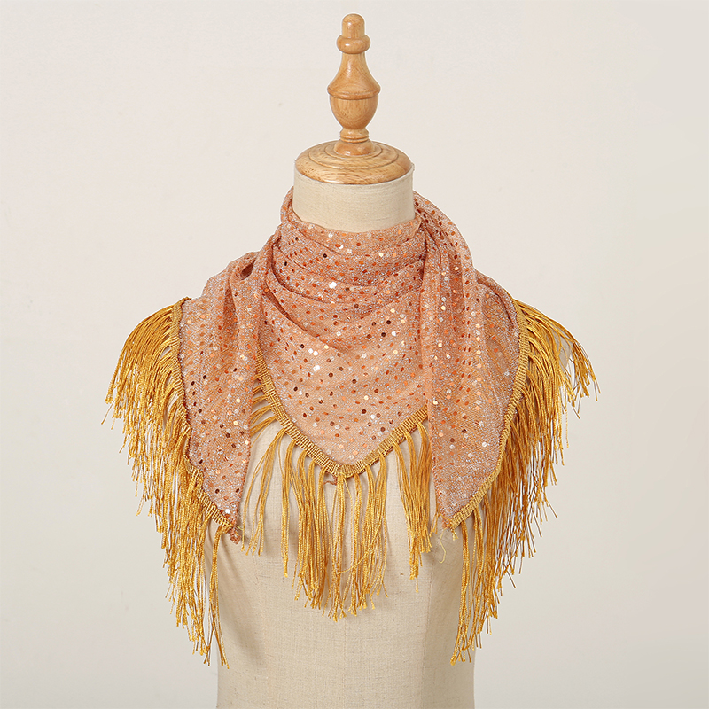 2024 Fashion Triangle Scarf Ha – обзор и цена Tassel Fringe Trim
