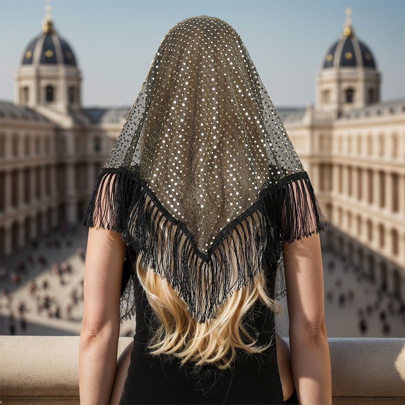 2024 Fashion Triangle Scarf Ha – обзор и цена Tassel Fringe Trim