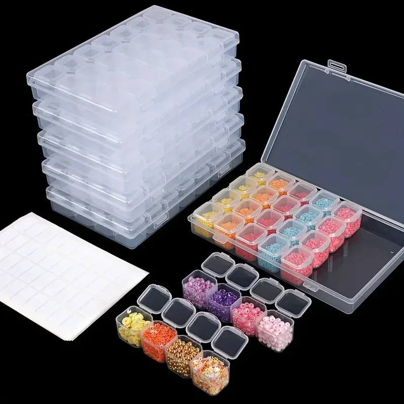 28 grid diamond painting tool  – обзор и цена Craft Embellishment Storage