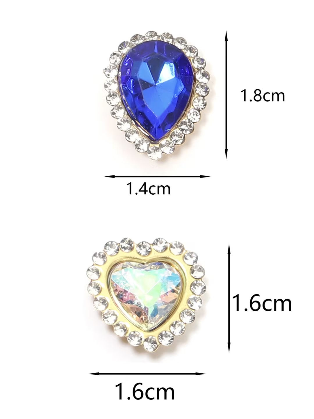 20Pcs Love Heart Acrylic Rhine – обзор и цена Sew On Rhinestone
