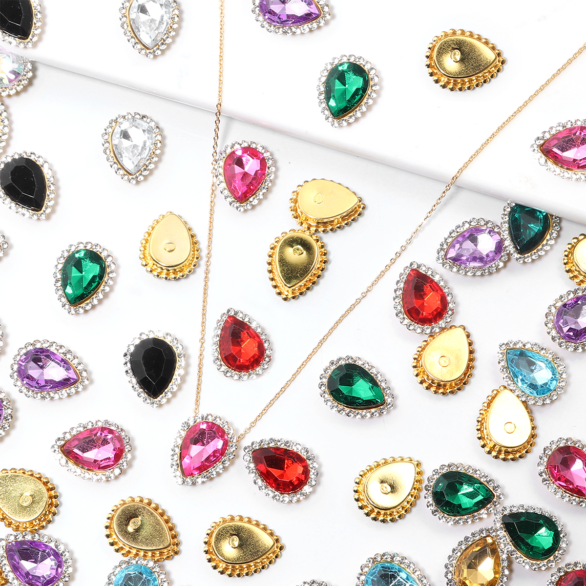 20Pcs Love Heart Acrylic Rhine – обзор и цена Sew On Rhinestone